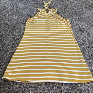 Market and Spruce Striped Halter Dress Sz M